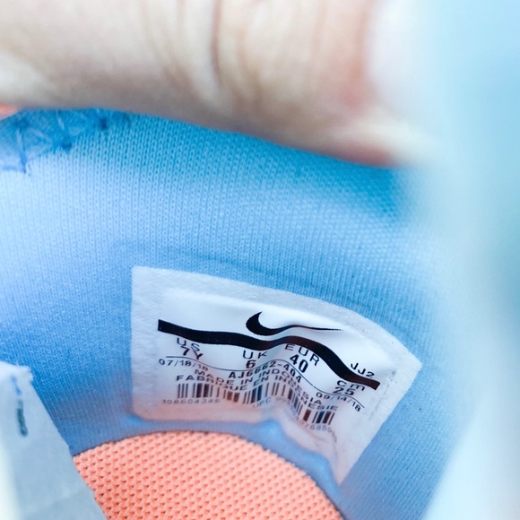 Nike Huarache City blue and orange straps run 7Y - Picture 10 of 12